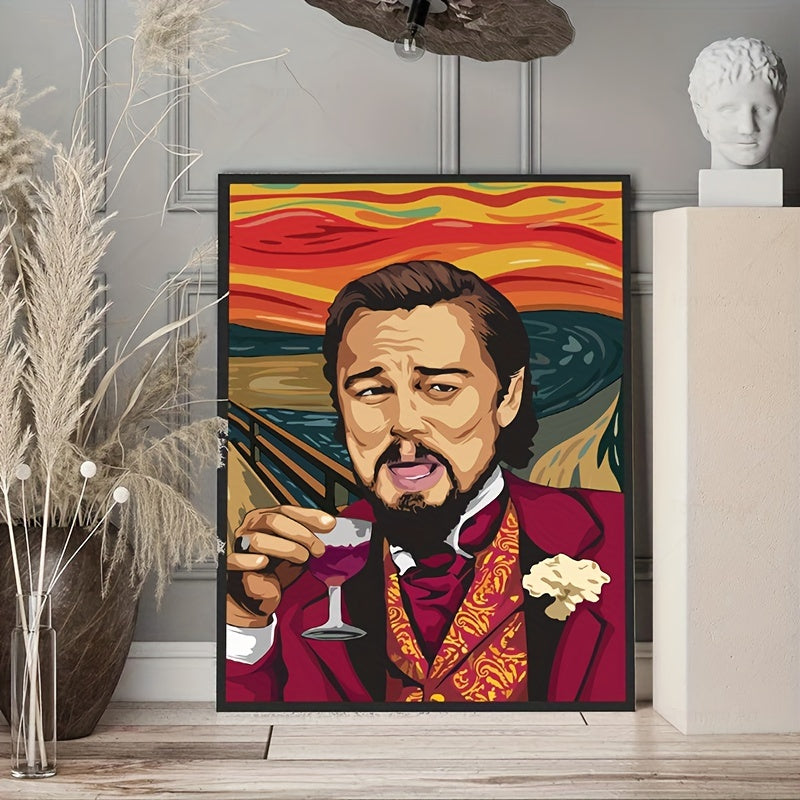 Abstract Scream Movie Star Poster, Classic Artwork Leo Canvas Painting