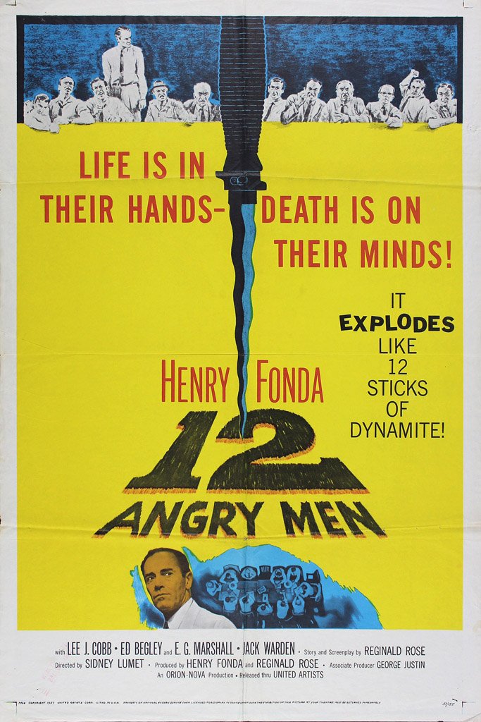 12 Angry Men (1957) IMDB Top 250 Canvas Poster