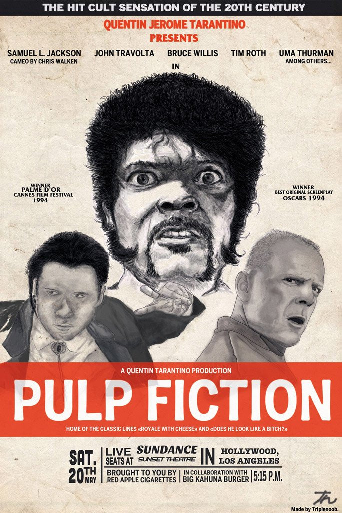 Pulp Fiction (1994) Canvas Poster