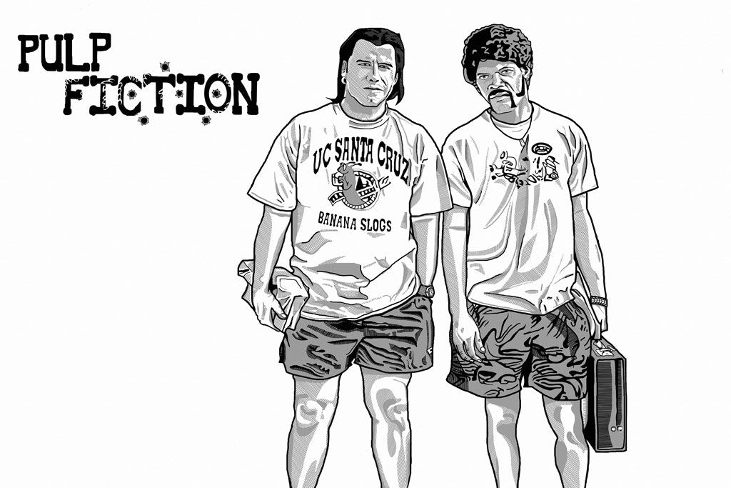 Pulp Fiction (1994) IMDB Top 250 Canvas Poster