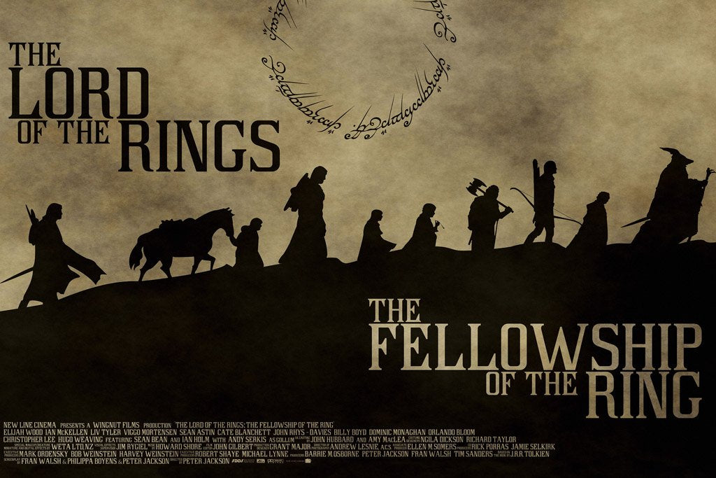 The Fellowship of the Ring (2001) Canvas Poster