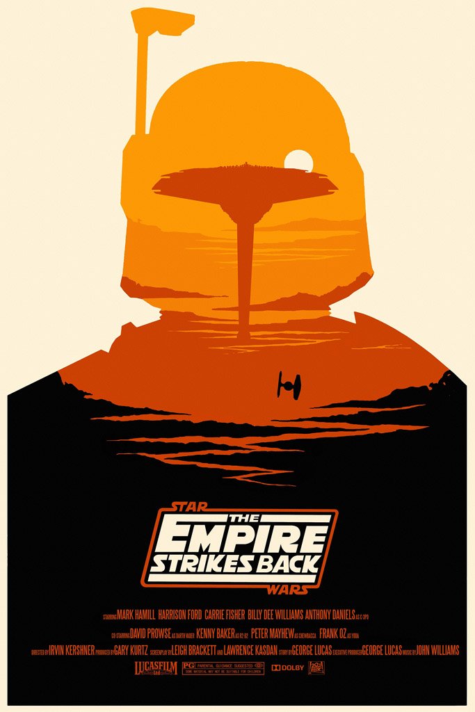 The Empire Strikes Back (1980) Movie Canvas Poster