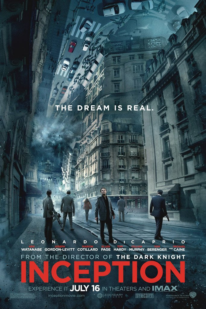 Inception (2010) Movie Canvas Poster