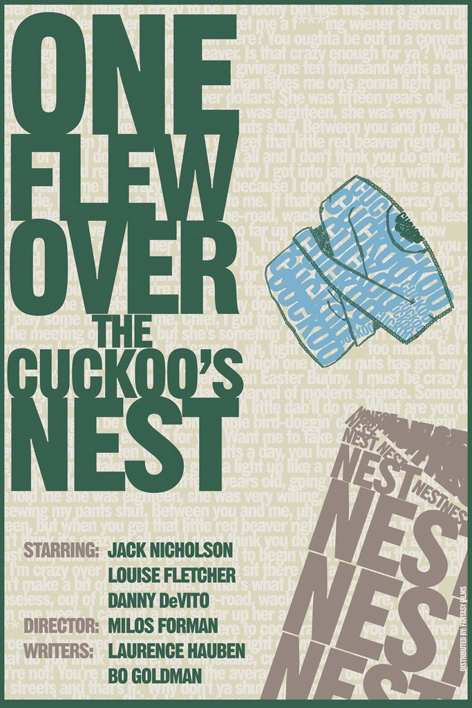 One Flew Over the Cuckoo's Nest (1975) Movie Canvas Poster