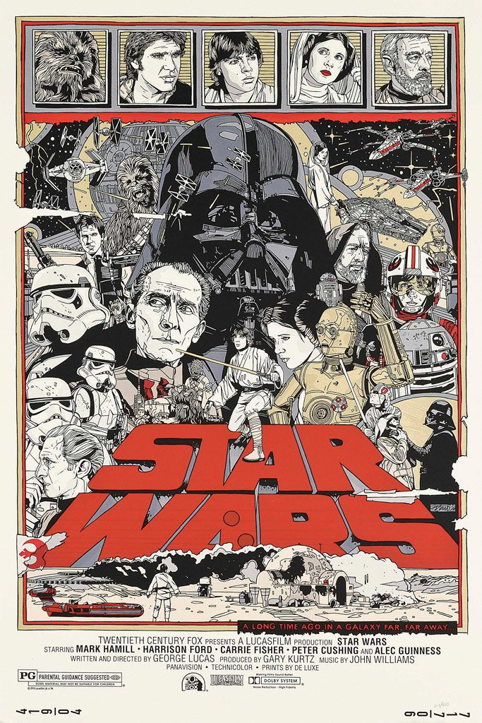 Star Wars: Episode IV - A New Hope (1977) Canvas Poster