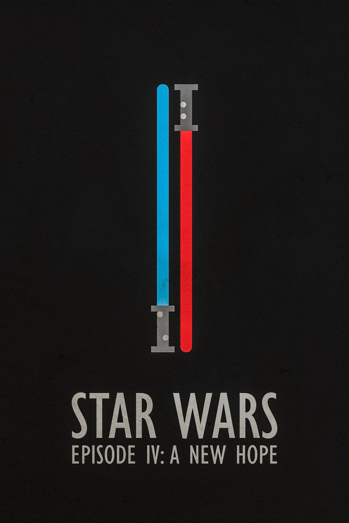 Star Wars: Episode IV - A New Hope (1977) Film Canvas Poster
