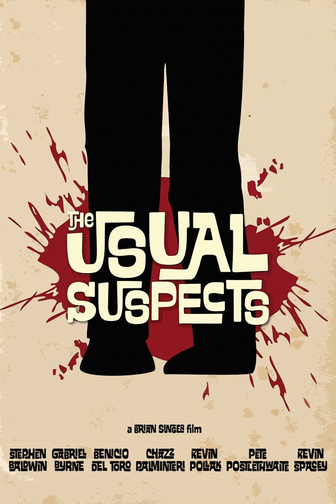 The Usual Suspects (1995) IMDB Top 250 Canvas Poster