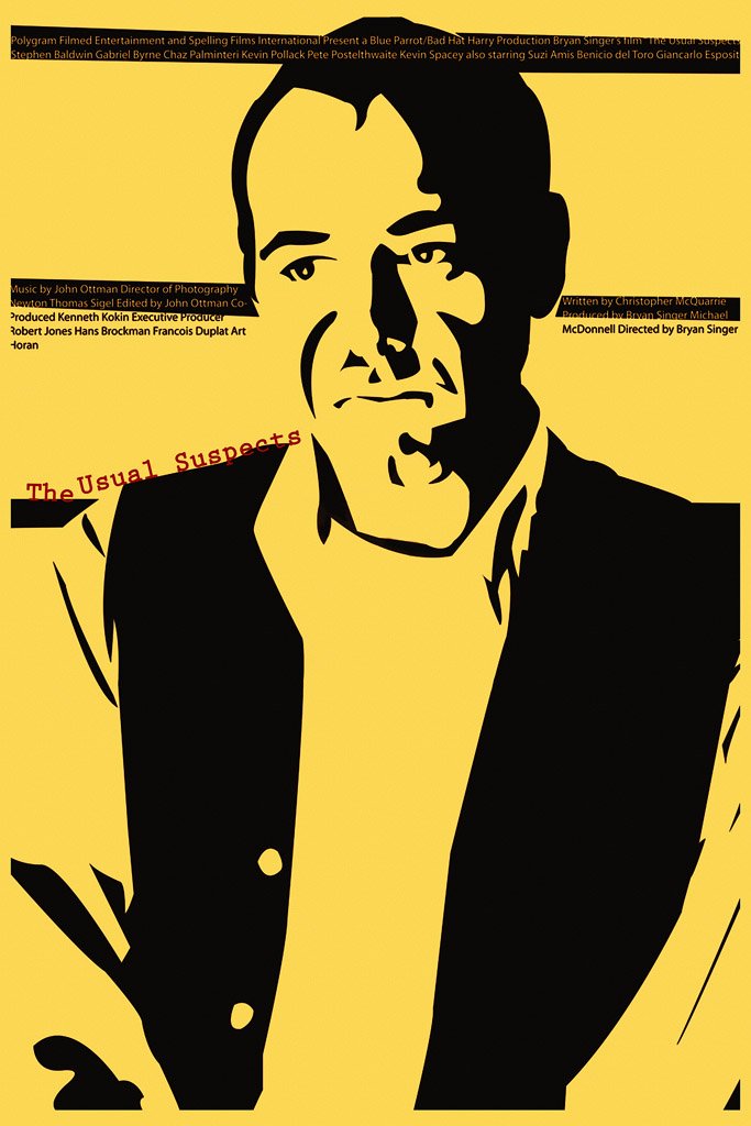 The Usual Suspects (1995) Film Canvas Poster