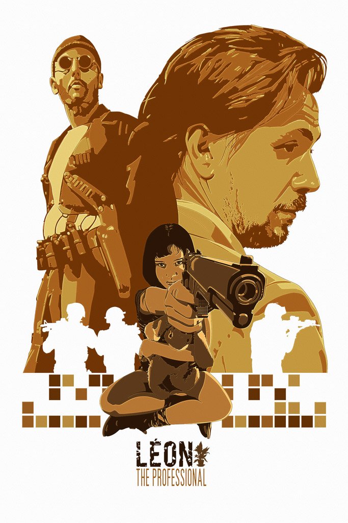 L¨¦on: The Professional (1994) Movie Canvas Poster