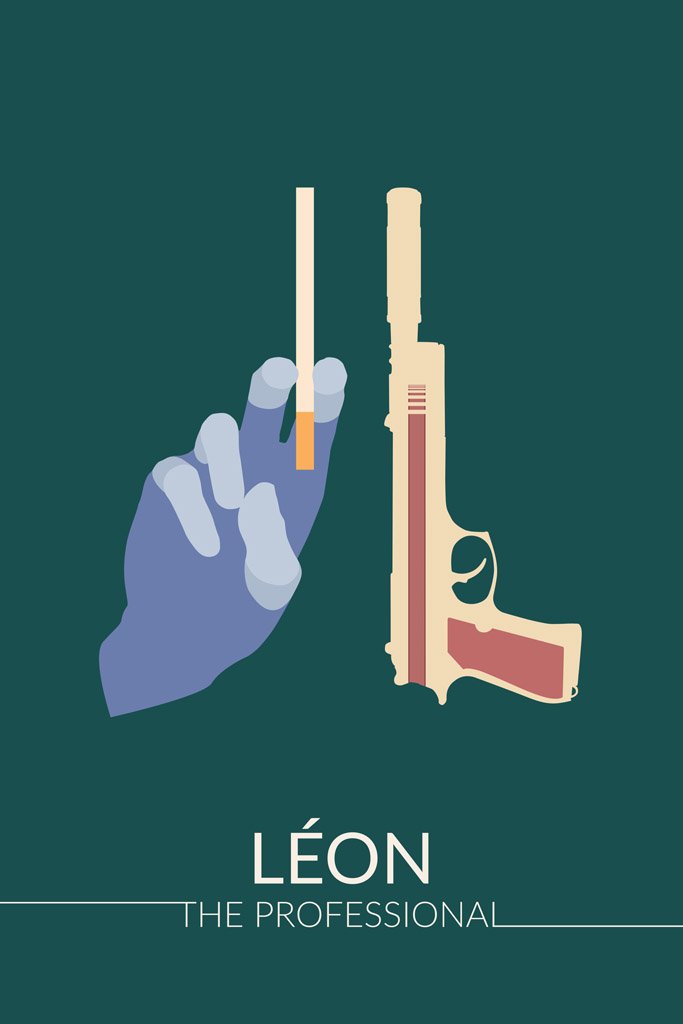 L¨¦on: The Professional (1994) IMDB Top 250 Movie Canvas Poster