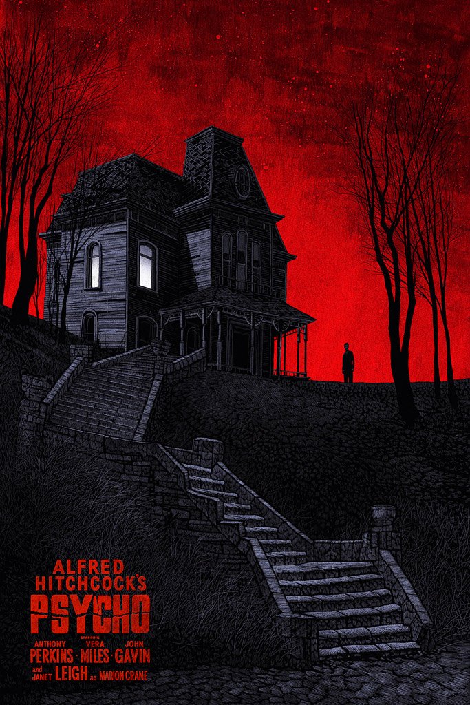 Psycho (1960) Movie Canvas Poster