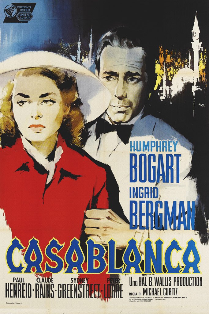 Casablanca (1942) IMDB Top 250 Canvas Poster
