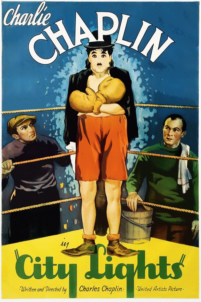 City Lights (1931) IMDB Top 250 Movie Canvas Poster