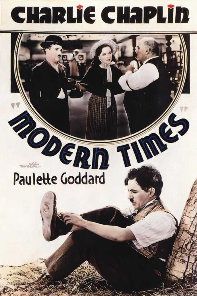 Modern Times (1936) Film Canvas Poster
