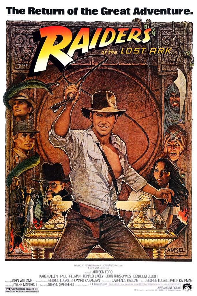 Raiders of the Lost Ark (1981) Canvas Poster