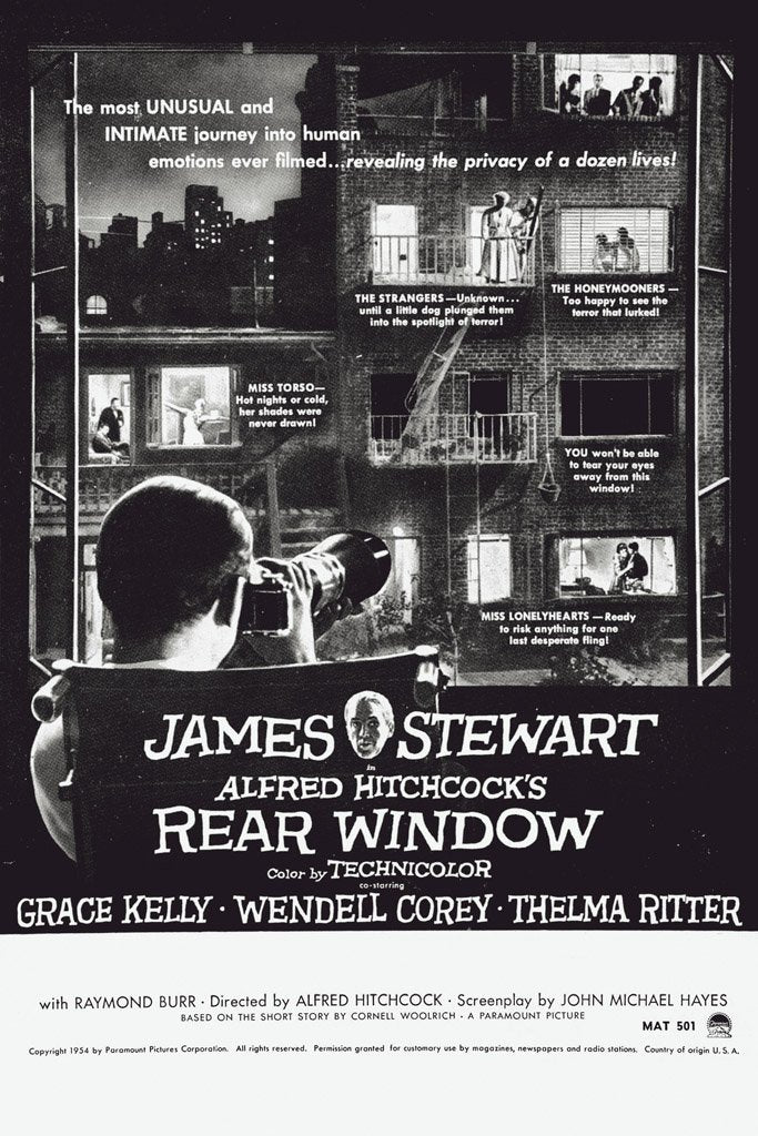 Rear Window (1954) Film Canvas Poster
