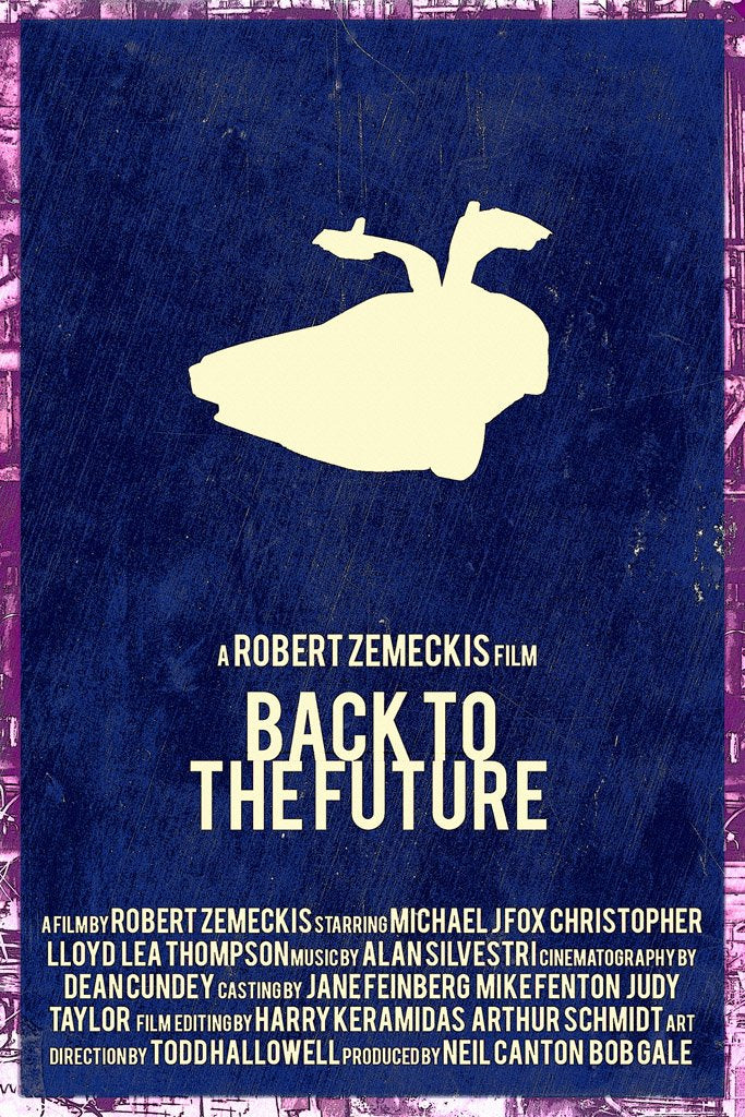 Back to the Future (1985) IMDB Top 250 Canvas Poster