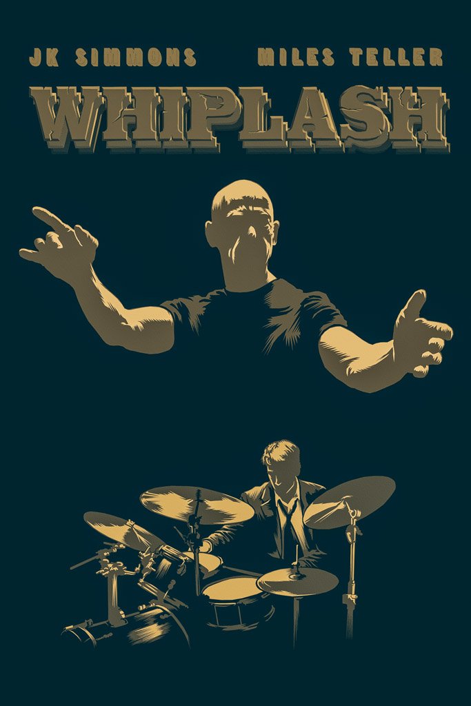Whiplash (2014) Film Canvas Poster