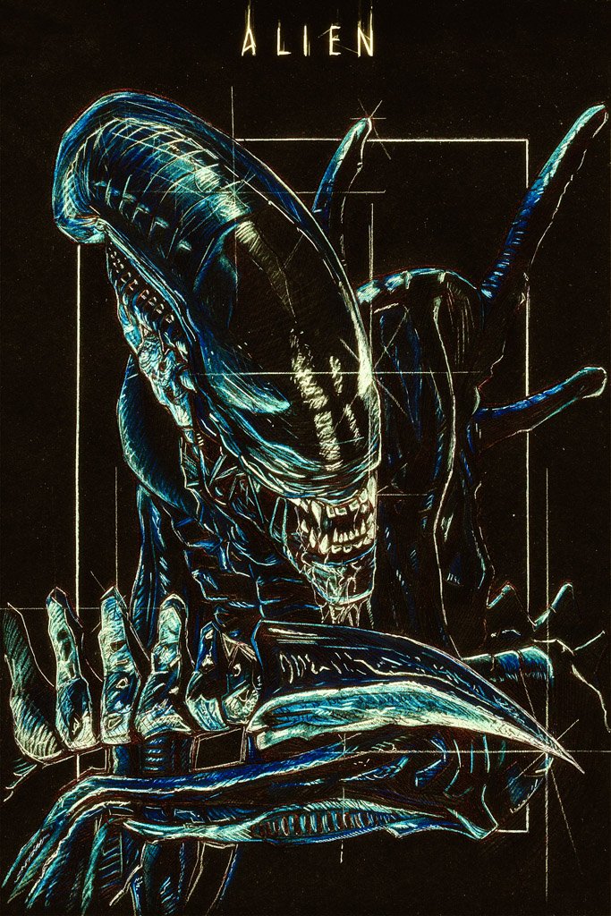 Alien (1979) Canvas Poster