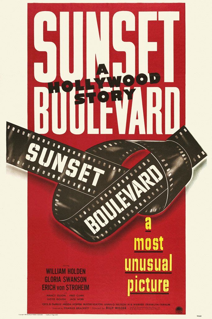 Sunset Boulevard (1950) Movie Canvas Poster