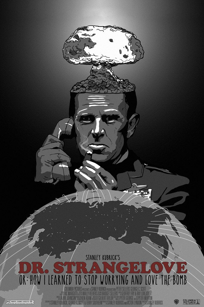 Dr. Strangelove or: How I Learned to Stop Worrying and Love the Bomb (1964)  Movie Canvas Poster