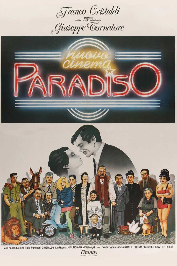 Cinema Paradiso (1988) Film Canvas Poster