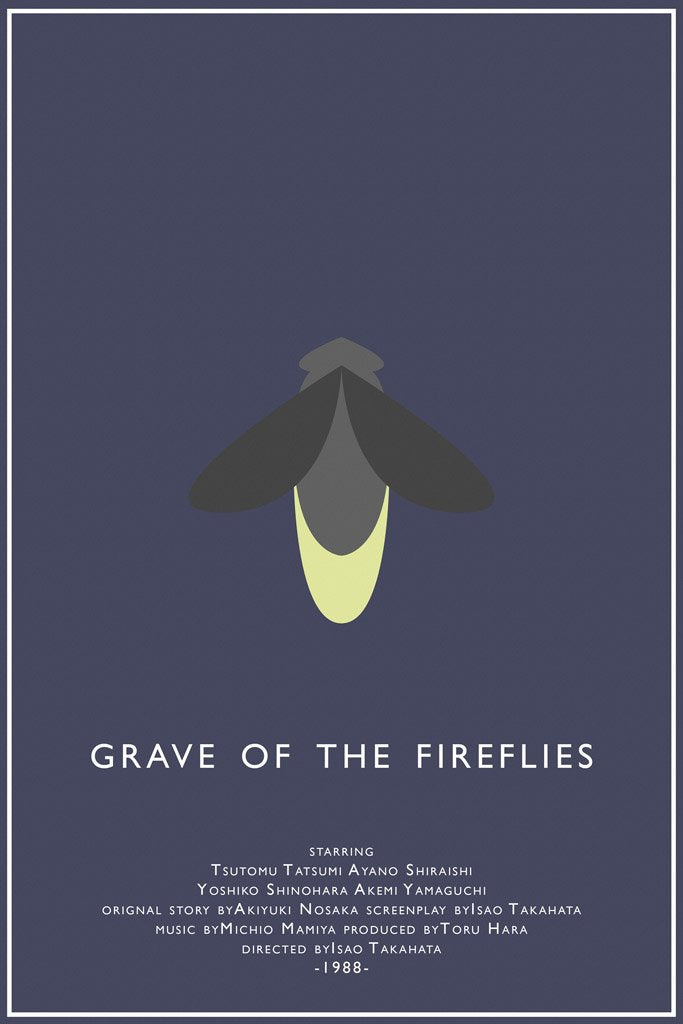 Grave of the Fireflies (1988) Movie Canvas Poster