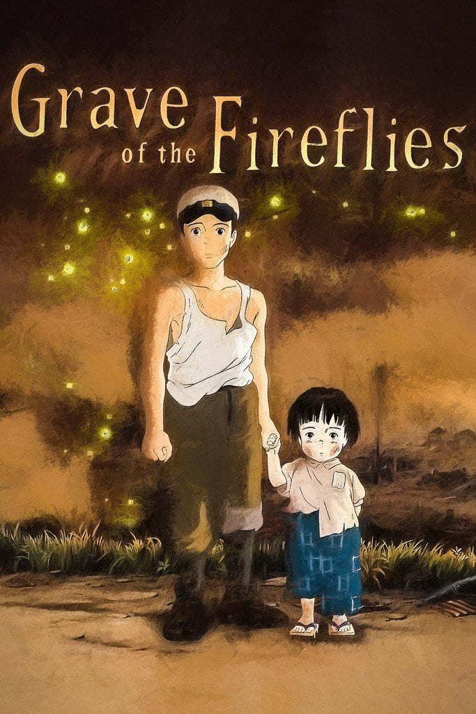 Grave of the Fireflies (1988) IMDB Top 250 Canvas Poster