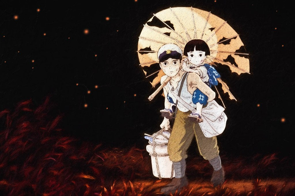 Grave of the Fireflies (1988) IMDB Top 250 Movie Canvas Poster