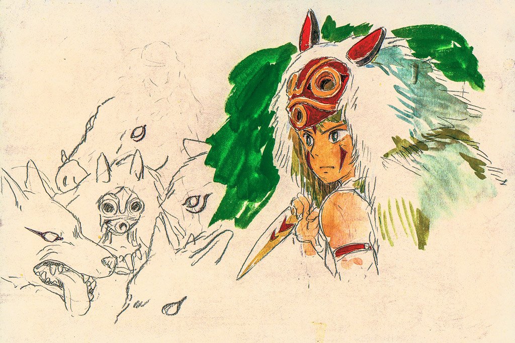 Princess Mononoke (1997) Film Canvas Poster