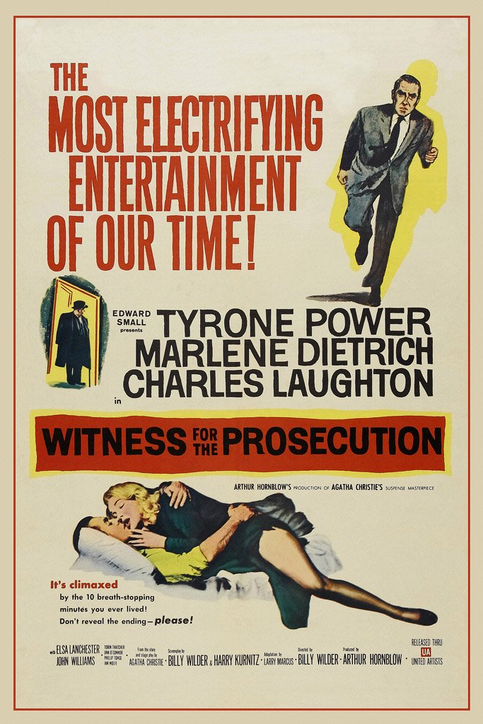 Witness for the Prosecution (1957) Canvas Poster