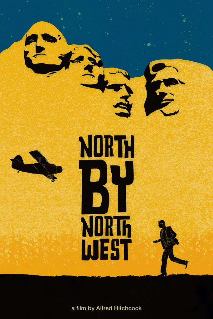 North by Northwest (1959) Movie Canvas Poster