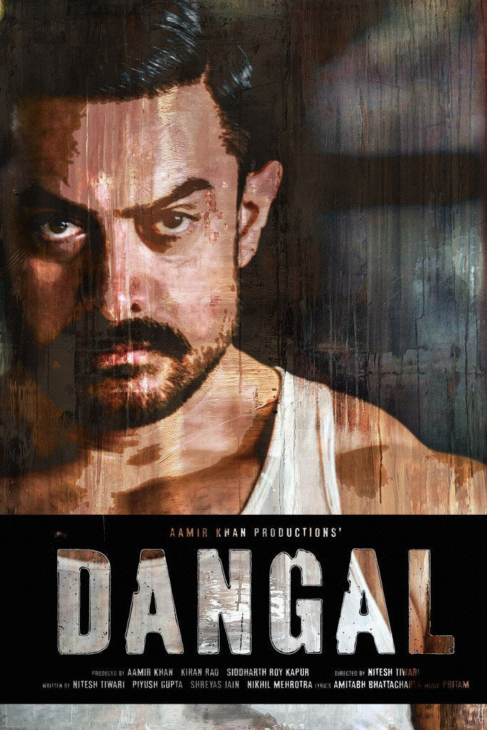 Dangal (2016) Film Canvas Poster