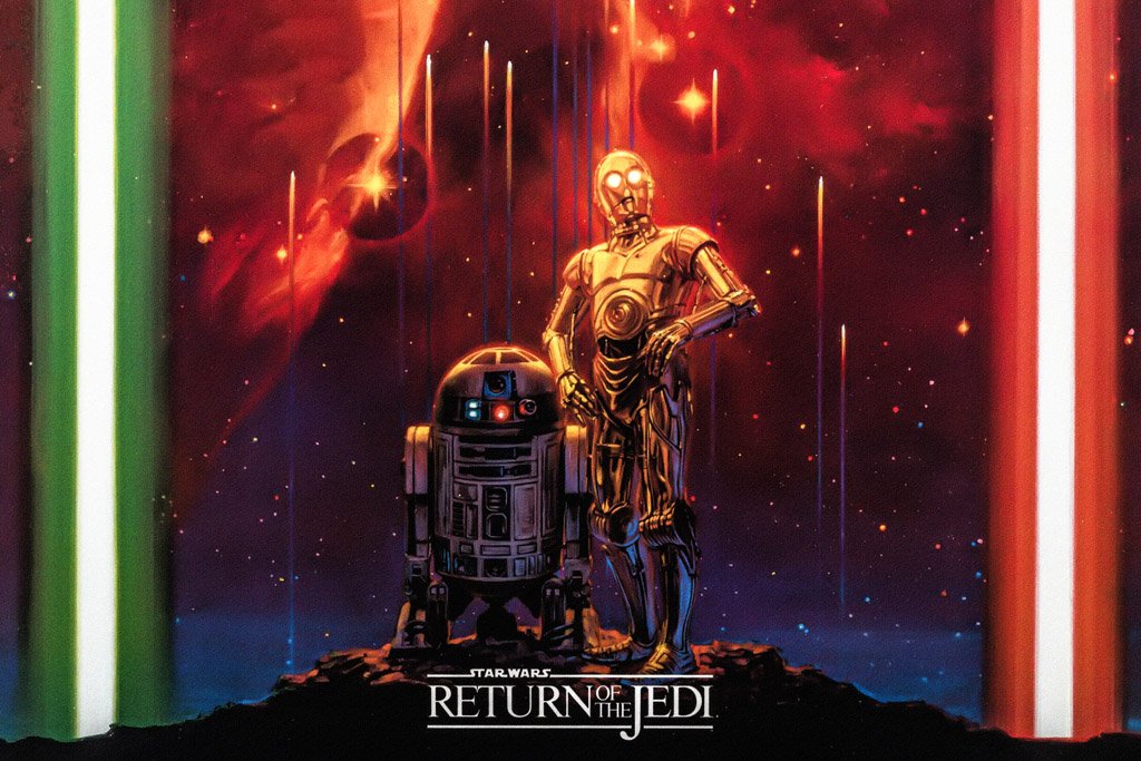 Episode VI - Return of the Jedi (1983) Film Canvas Poster