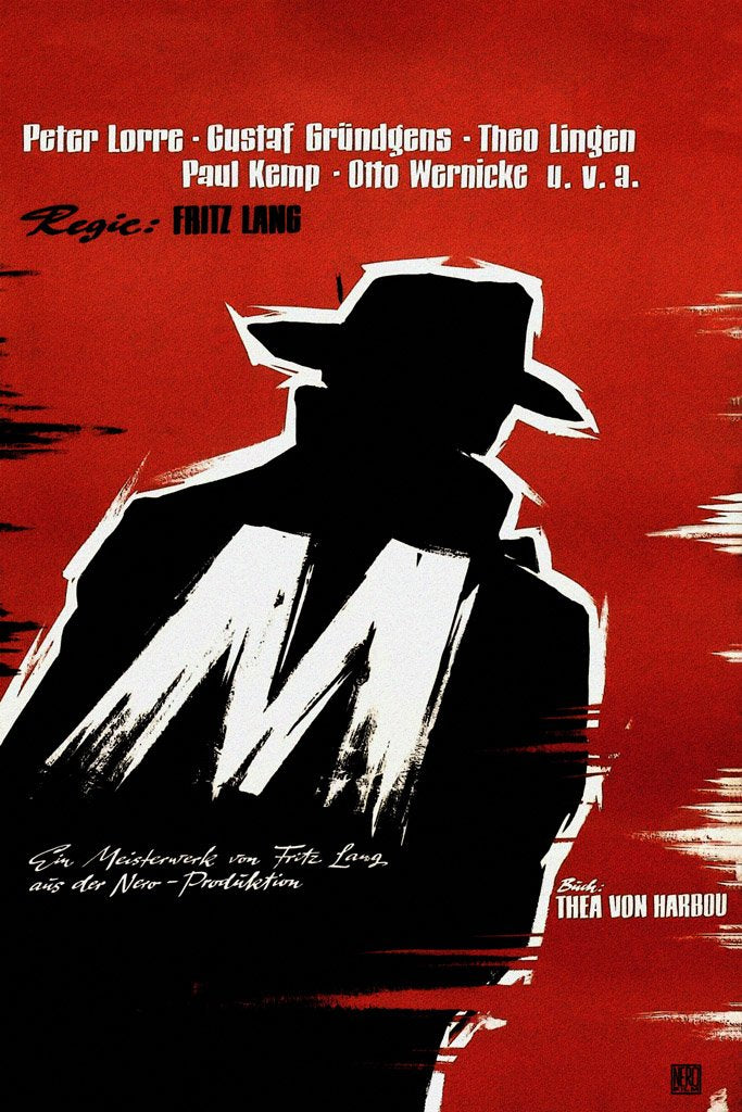 M (1931) Film Canvas Poster