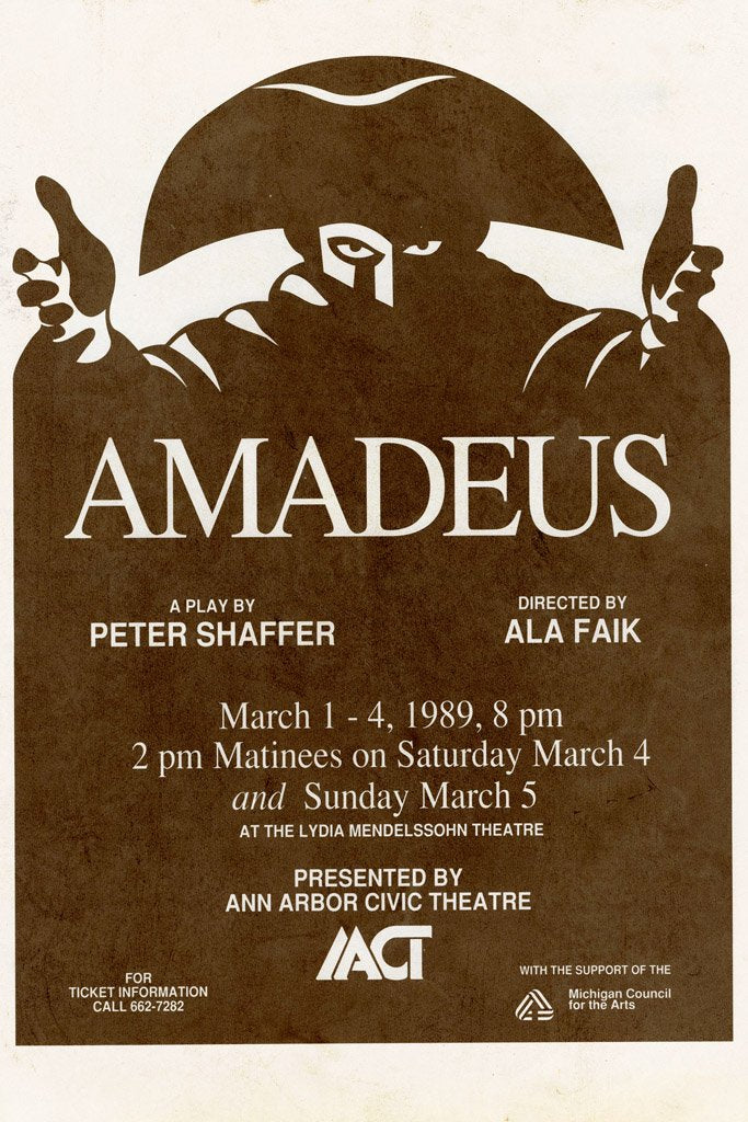 Amadeus (1984) Canvas Poster