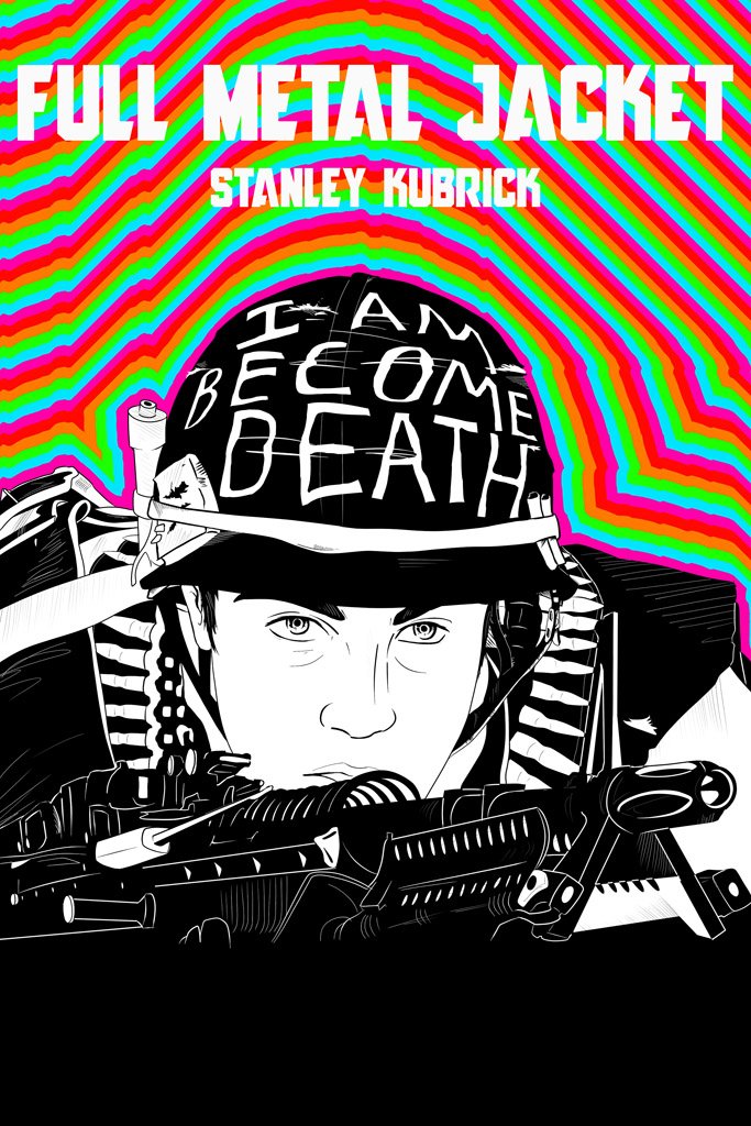Full Metal Jacket (1987) Movie Canvas Poster