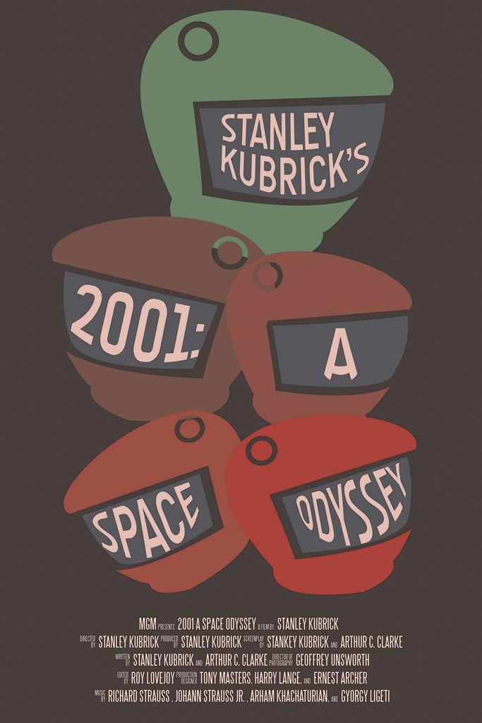 A Space Odyssey (1968) Movie Canvas Poster