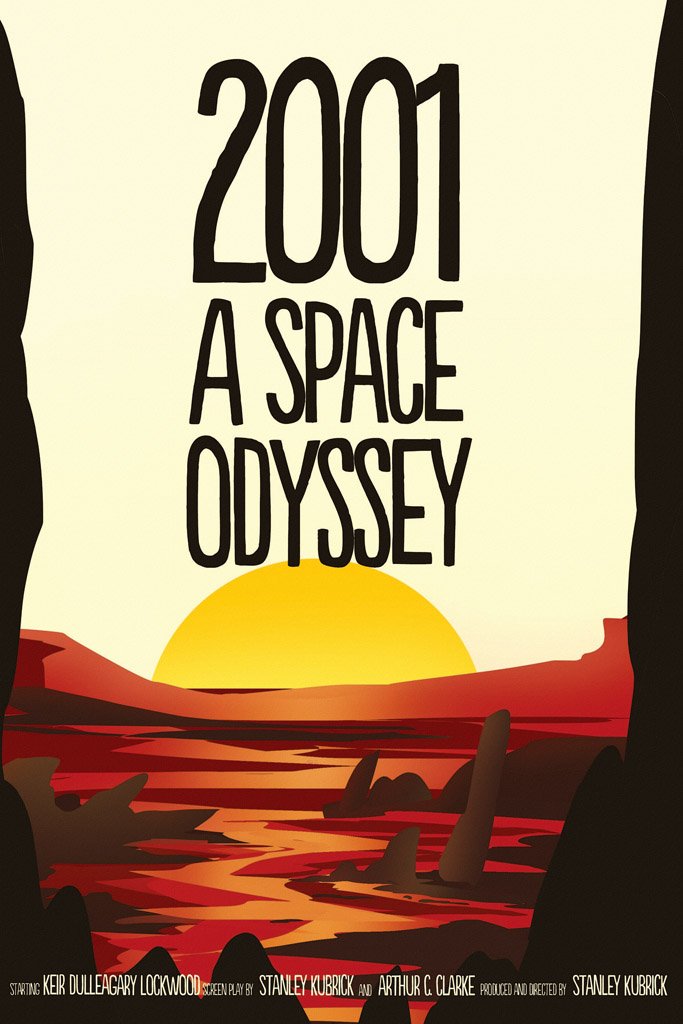 A Space Odyssey (1968) IMDB Top 250 Canvas Poster