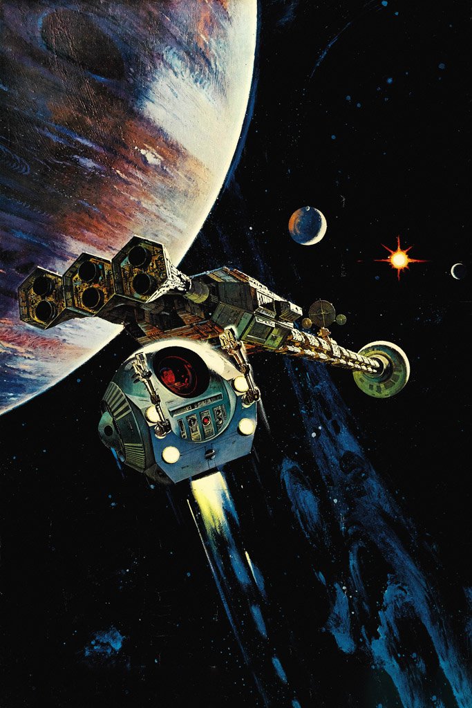 A Space Odyssey (1968) Film Canvas Poster