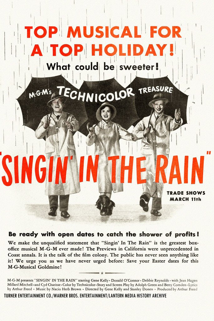 Singin' in the Rain (1952) IMDB Top 250 Canvas Poster