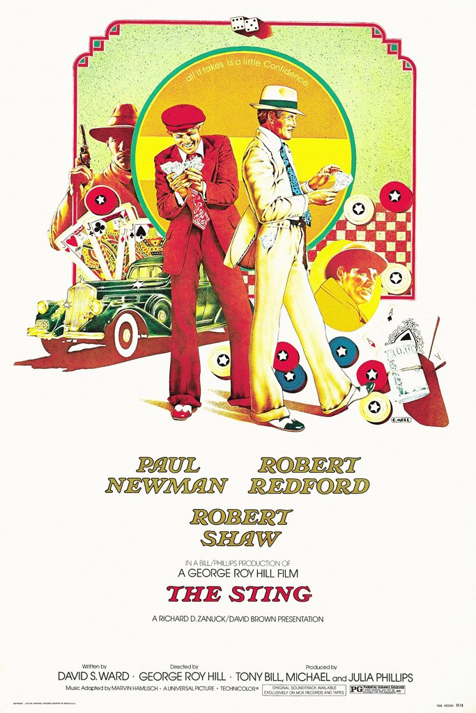 The Sting (1973) Canvas Poster