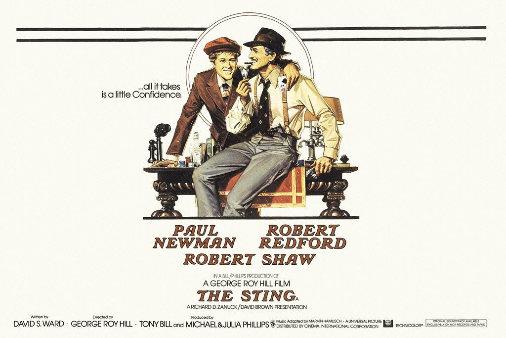 The Sting (1973) IMDB Top 250 Canvas Poster