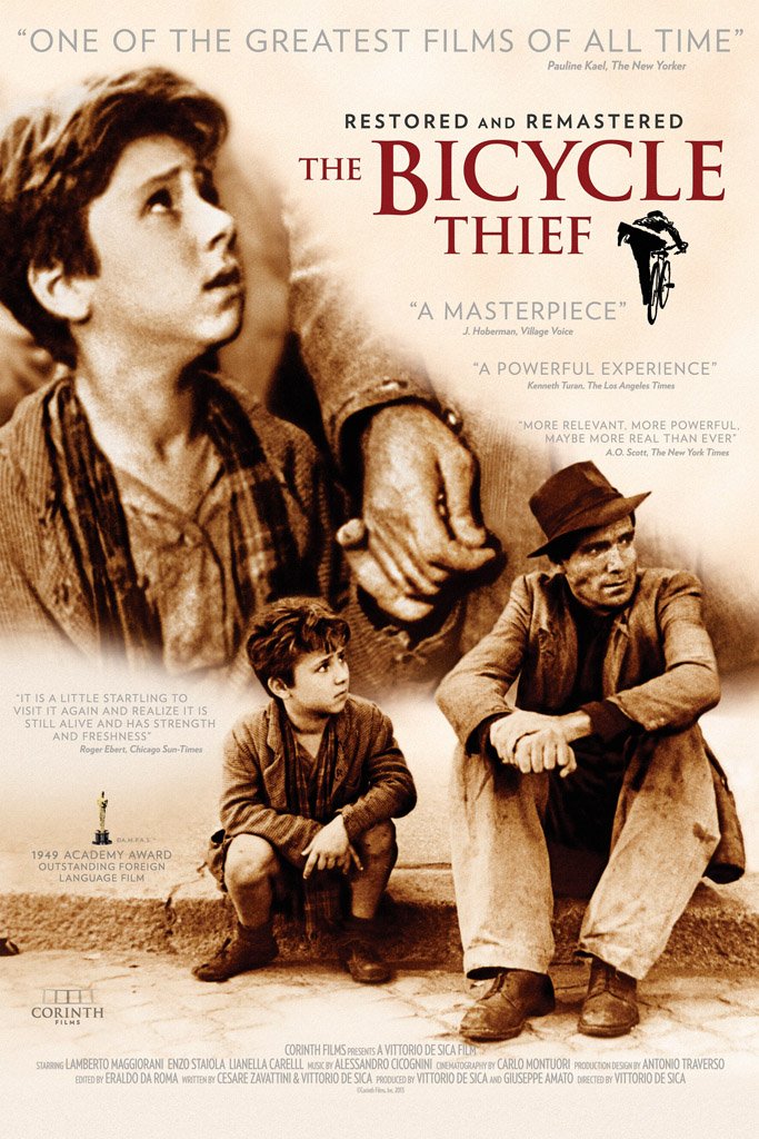 Bicycle Thieves (1948) Canvas Poster