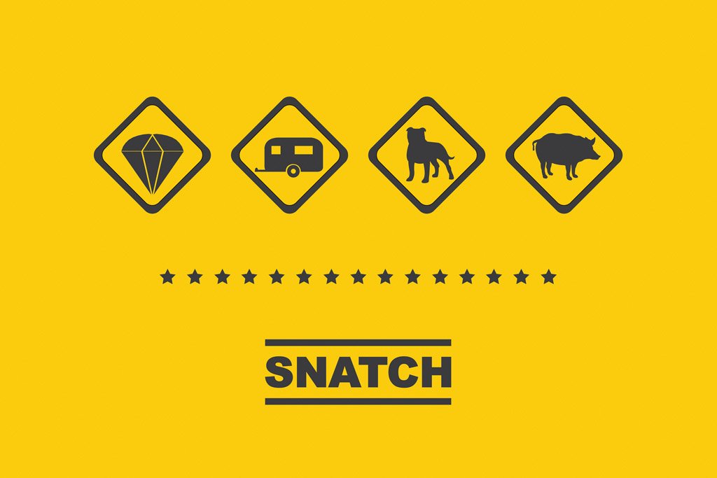 Snatch (2000) Film Canvas Poster