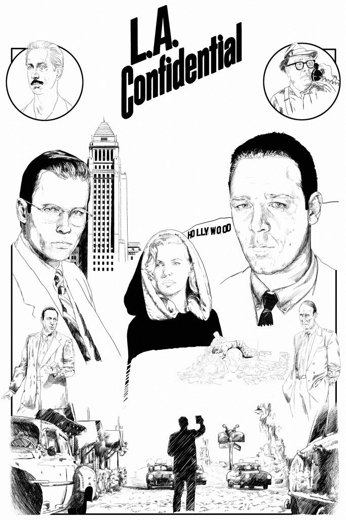 L.A. Confidential (1997) Movie Canvas Poster