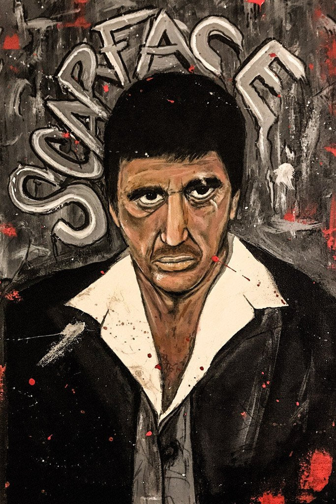 Scarface (1983) IMDB Top 250 Canvas Poster
