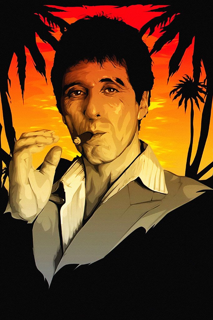 Scarface (1983) IMDB Top 250 Movie Canvas Poster