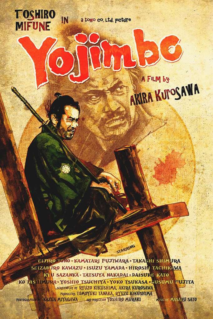 Yojimbo (1961) Canvas Poster