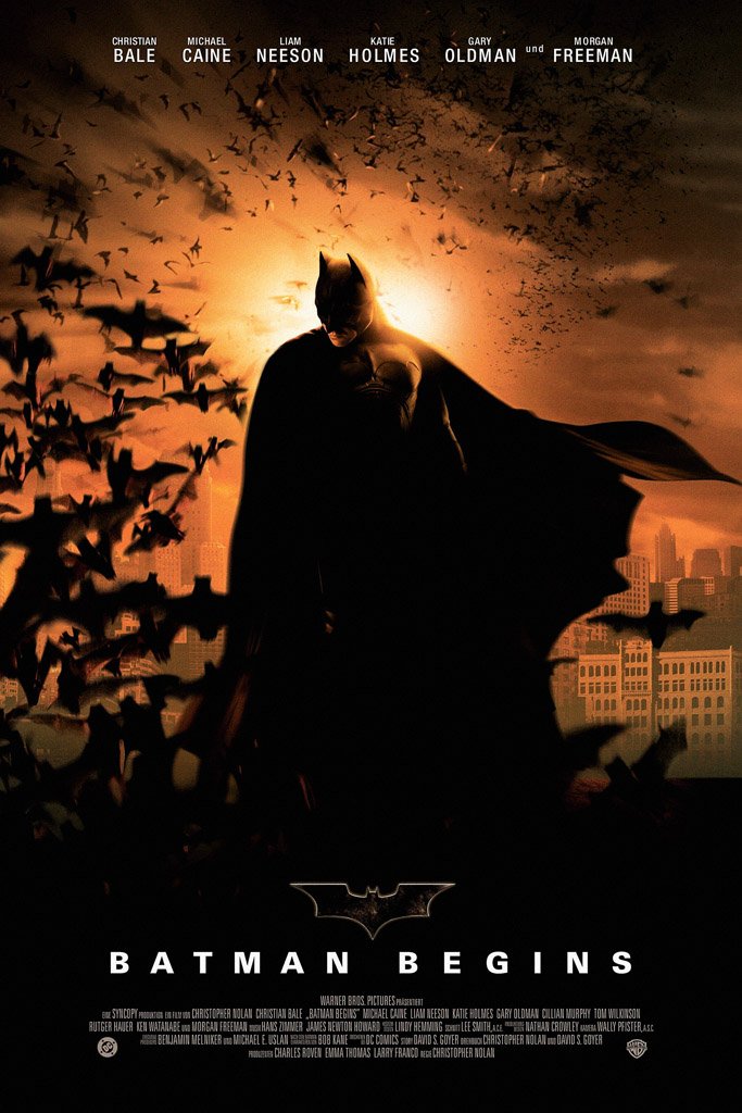 Batman Begins (2005) Canvas Poster